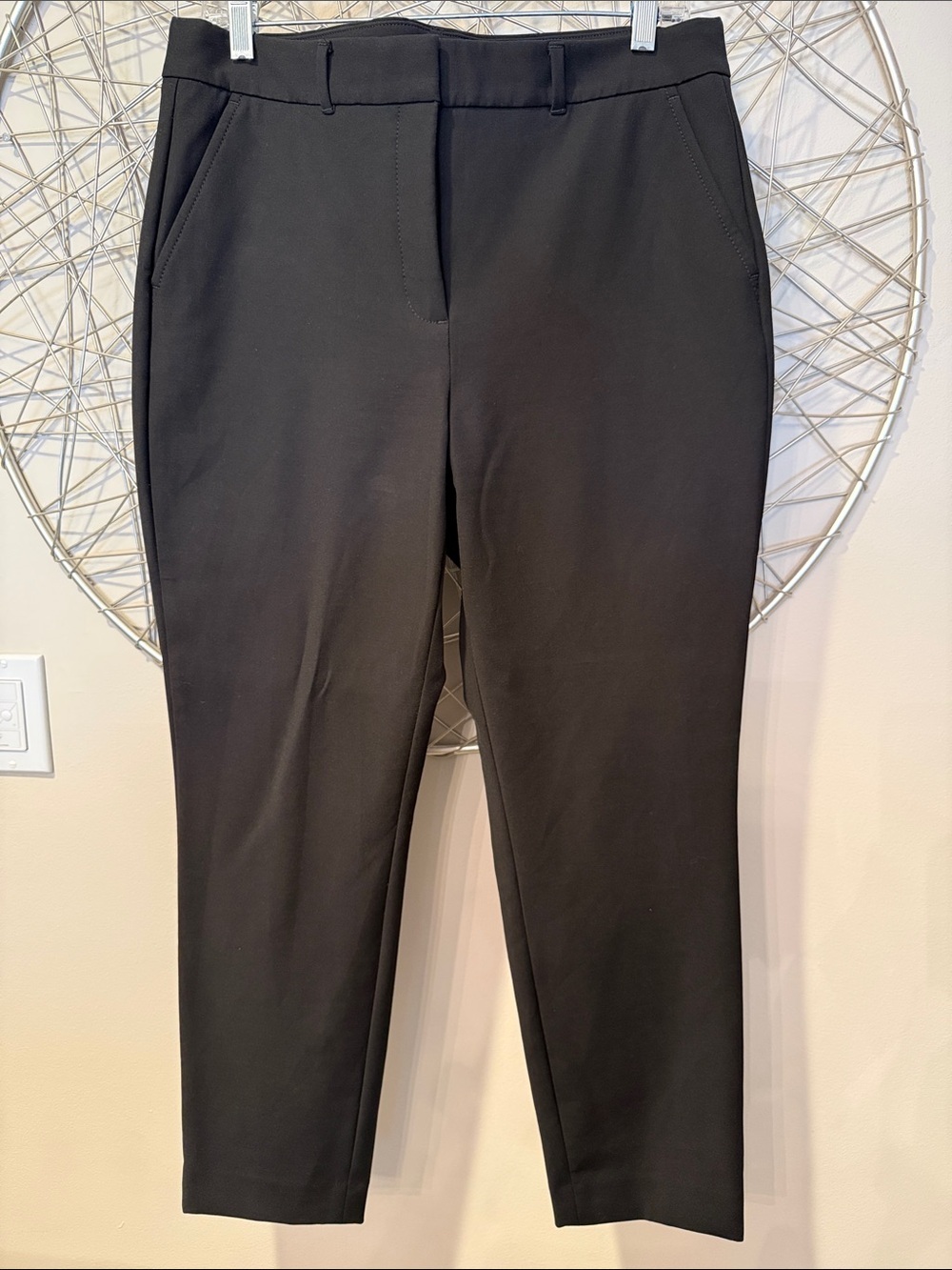 White House Black Market Classic Black Slim Ankle Pants size 10